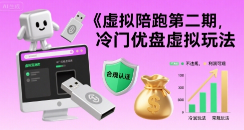 2utwzzalxop.jpg 虚拟陪跑第二期,冷门优盘虚拟玩法,不违规,利润可观